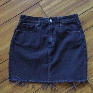 PAC SUN Black denim skirt